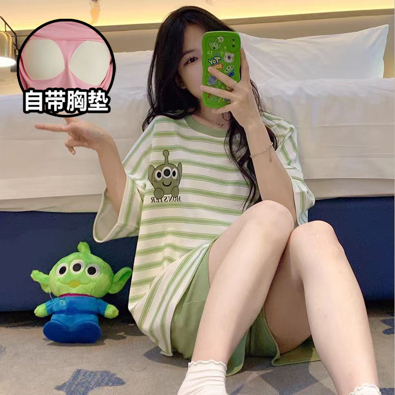 帶胸墊睡衣套裝