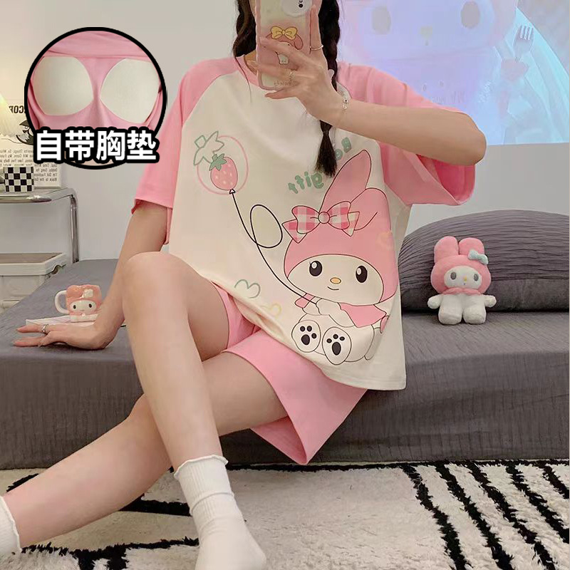 帶胸墊睡衣套裝