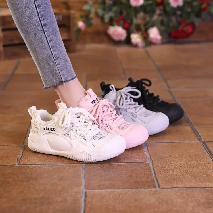 復古網面休閒鞋