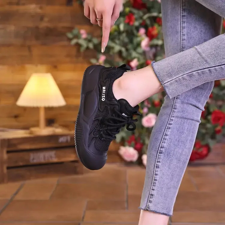 復古網面休閒鞋