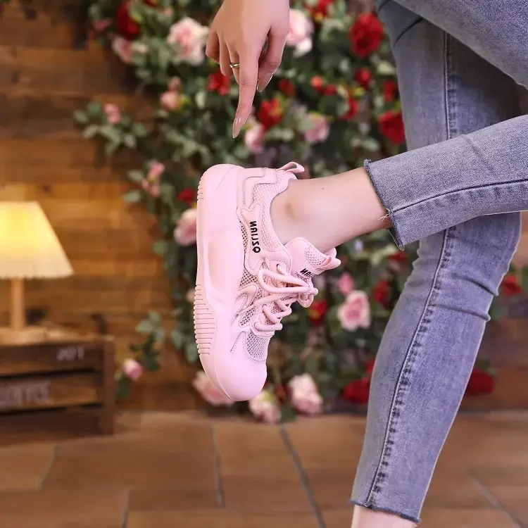 復古網面休閒鞋