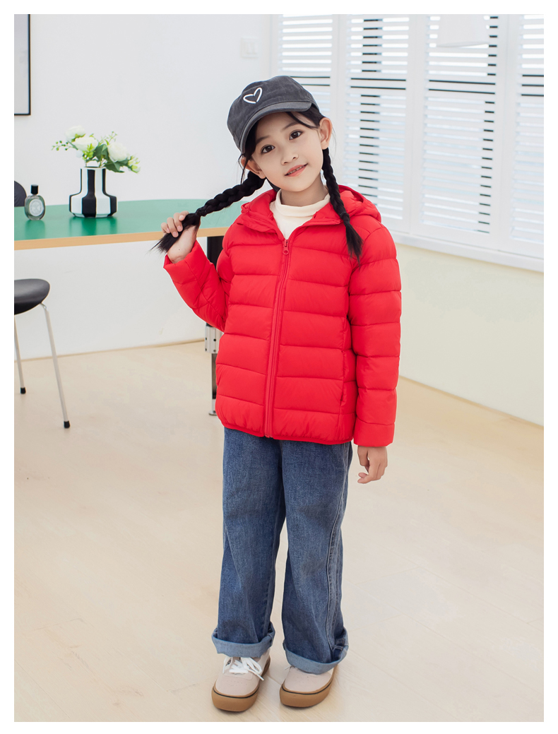 兒童連帽羽絨外套