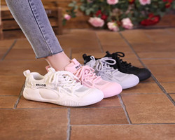 復古網面休閒鞋